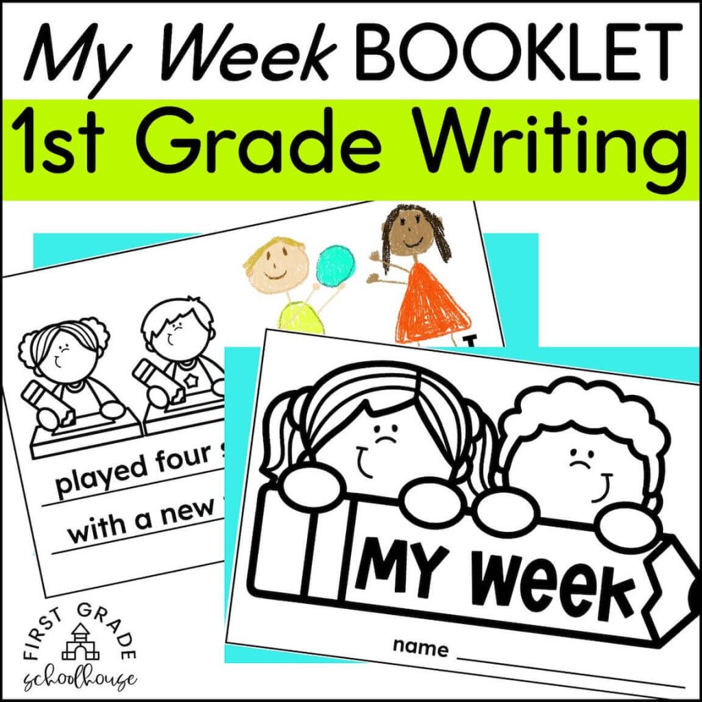 My Week Booklet 1st Grade Writing educational product cover